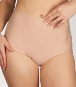 New Secrets High Waist slip Katoen - 32047 - Hoge naadloze taille slip - Onderbroek biologisch katoen DAMES Corrigerend Ondergoed