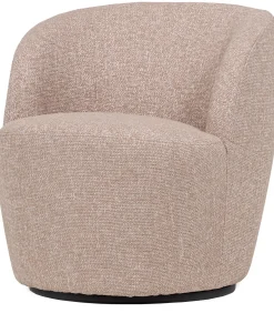 Clearance Serra Draaifauteuil - Melange Stof - Naturel - 68x70x77 Zetels
