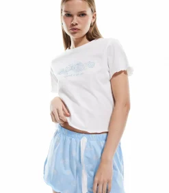 DAMES Koton Set Korte Pijama van Katoen met Schelpenprint