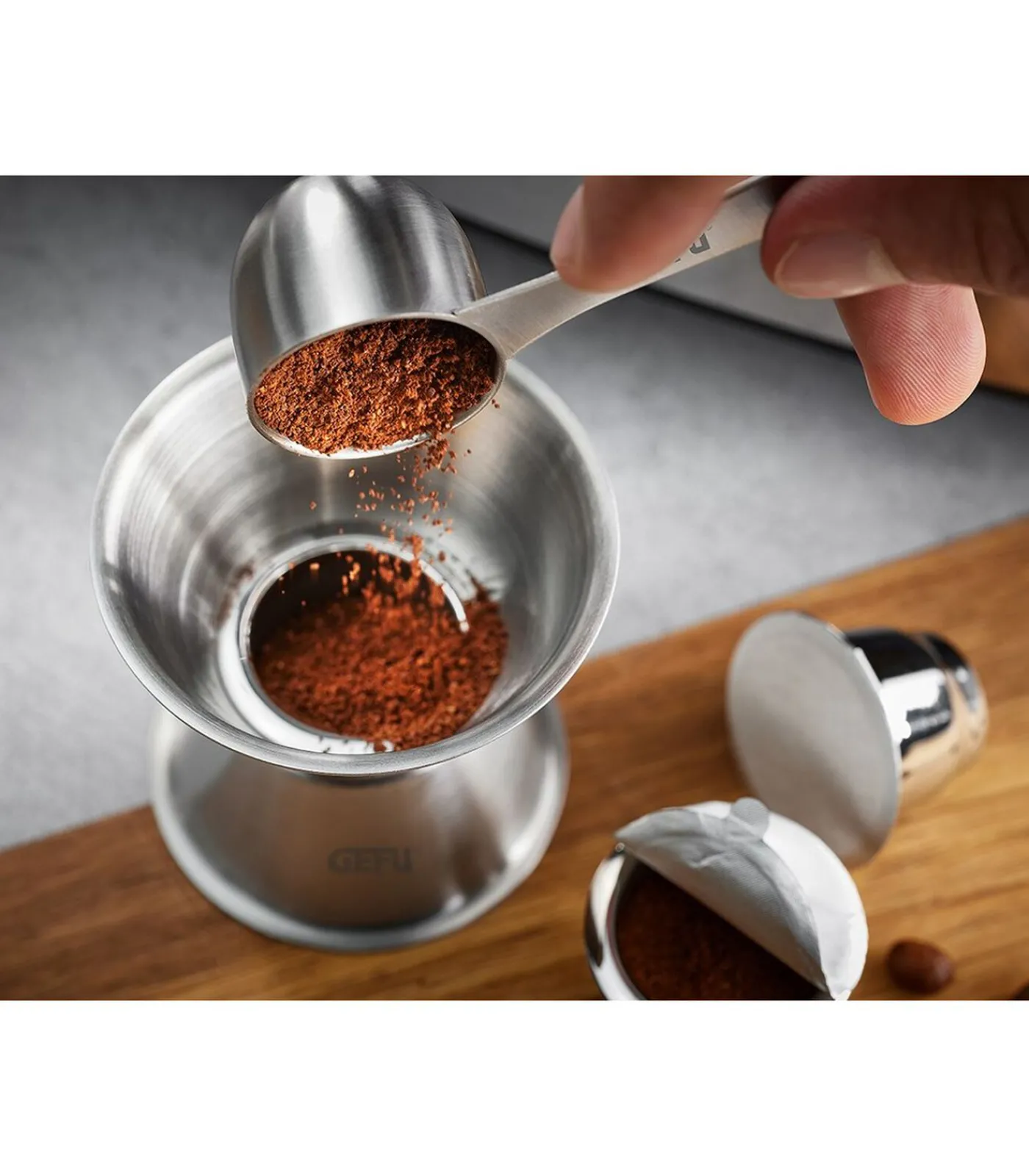 Gefu Set met trechter en koffiemaatlepel CONSCIO