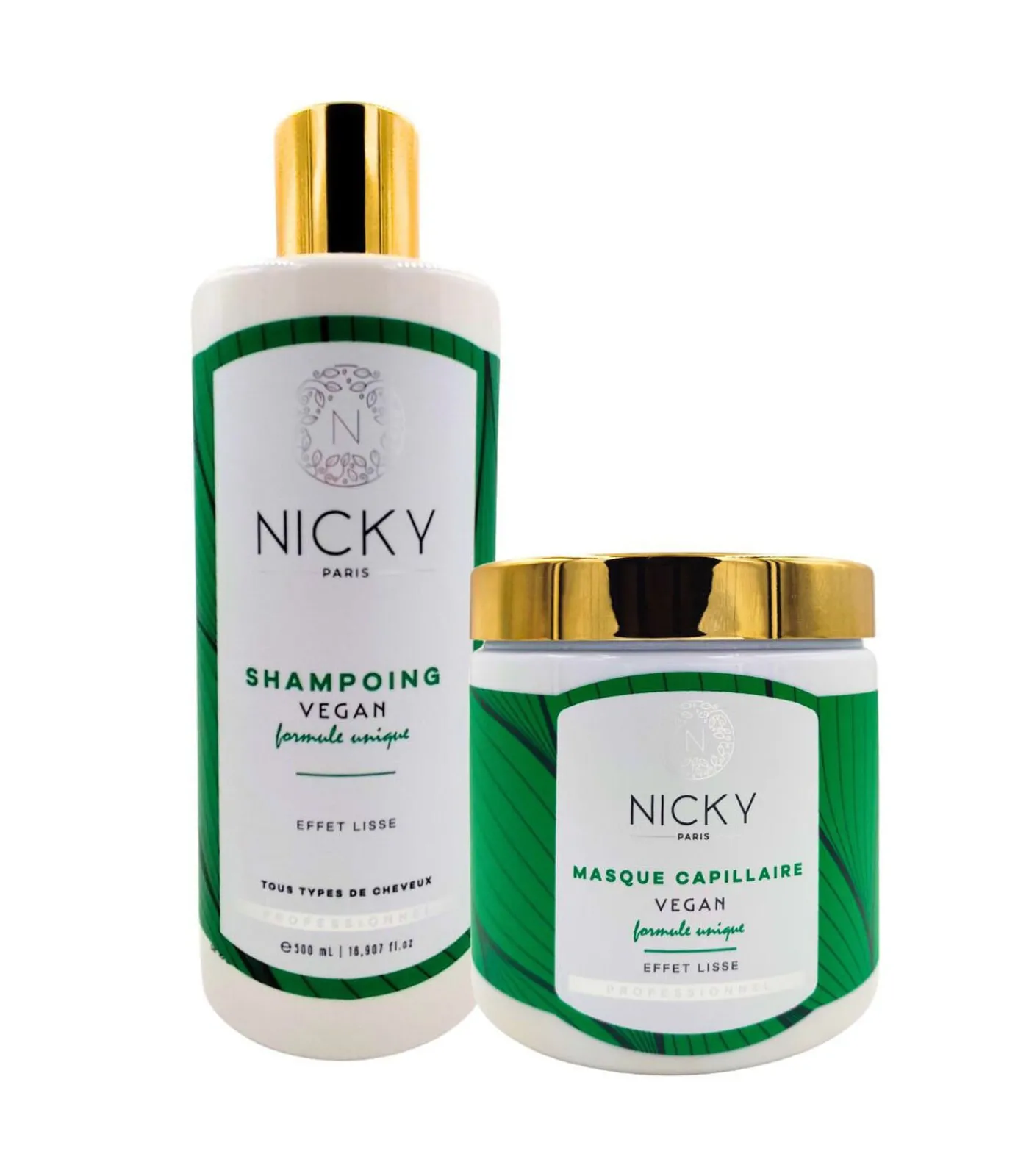 Nicky Paris Set Shampoo en Vegan Mask Unieke Formule