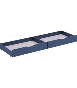 Outlet Set van 2 donkerblauw opberglades voor bed Kinderen Kinderen Home