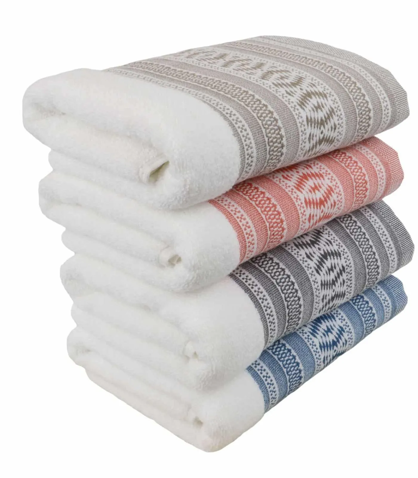 Sale Set van 2 katoenen badstof flannels om te borduren Washandjes