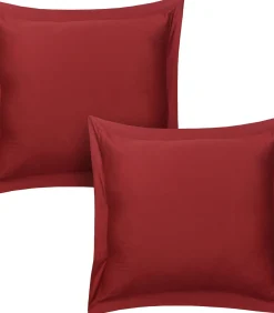 Clearance Set van 2 kussenslopen katoensatijn 63x63 cm Kussenslopen