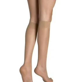 Online Set van 2 paar kniehoge sokken 15 DEN Pretty DAMES Sokken En Panty's