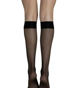 DAMES LISCA Set van 2 paar kniehoge sokken 15 DEN Pretty