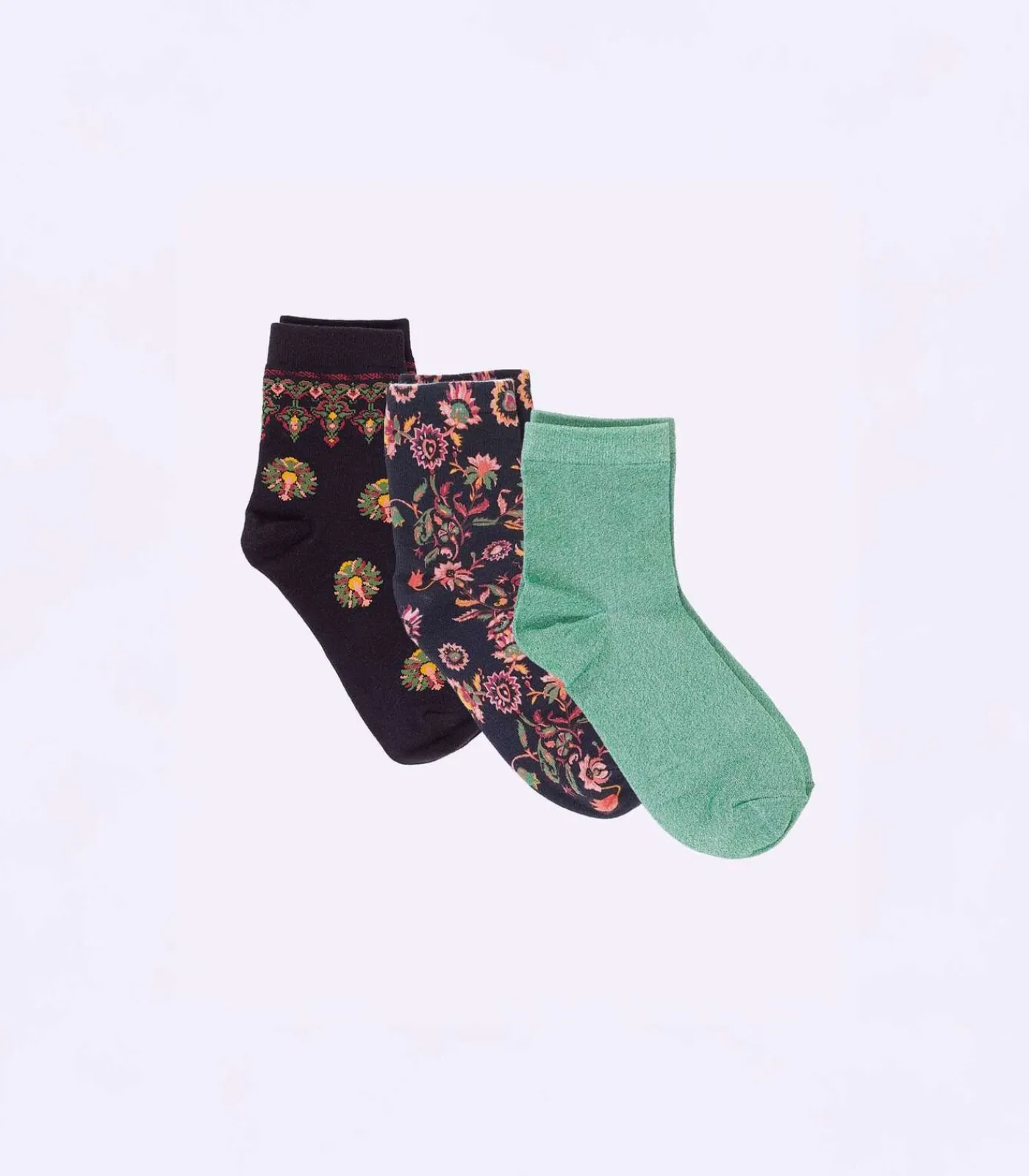 Hot Set van 3 paar sokken ALEANOR DAMES Sokken En Panty's