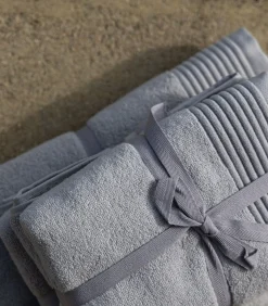 Best Set van 2 Premium Handdoeken SILVER MIST. Biologisch Katoen Handdoeken