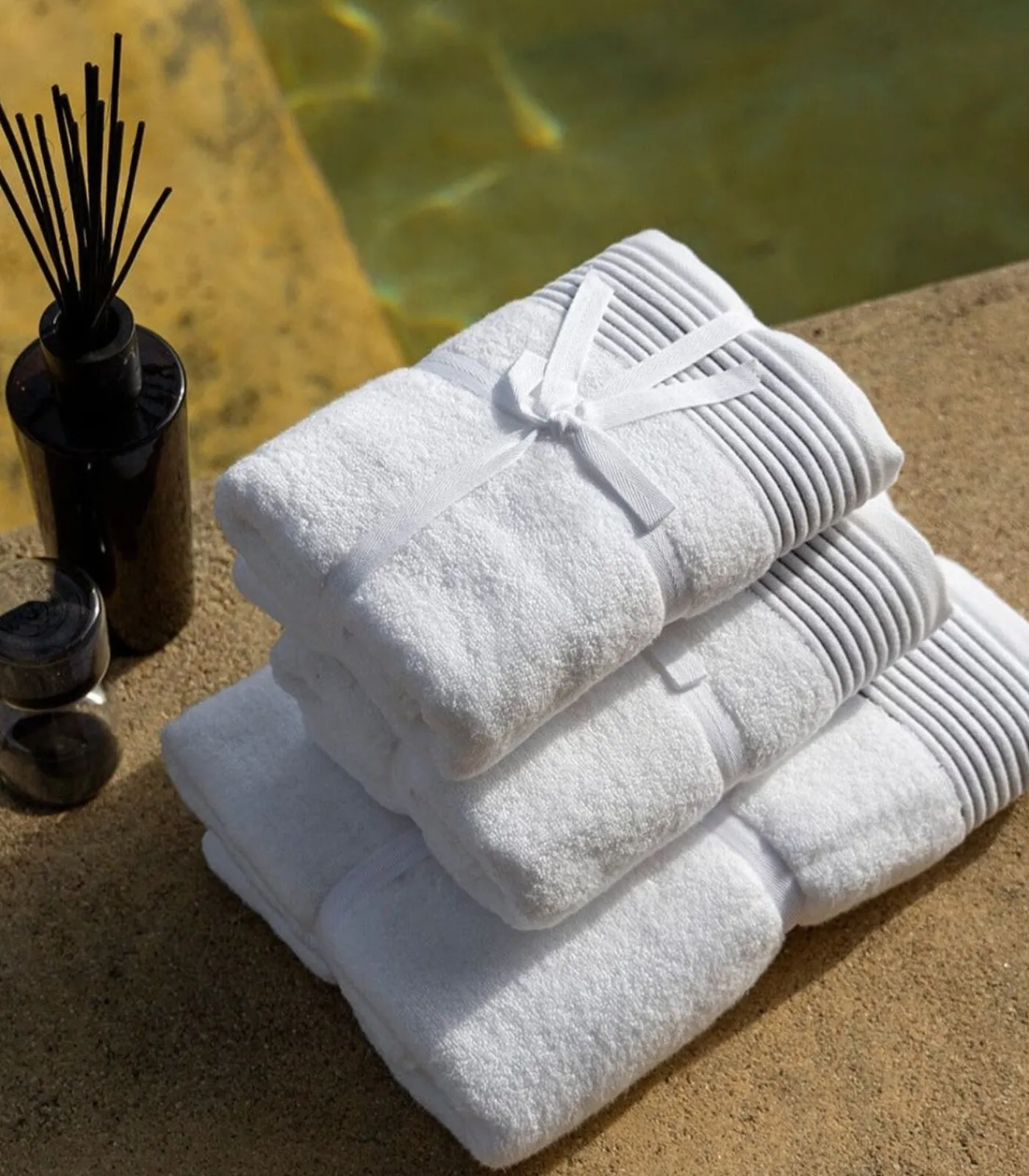 Sale Set van 6 Premium Handdoeken PURE ELEGANCE (2-30x50cm, 2-50x100cm, 2-70x140cm) Badset