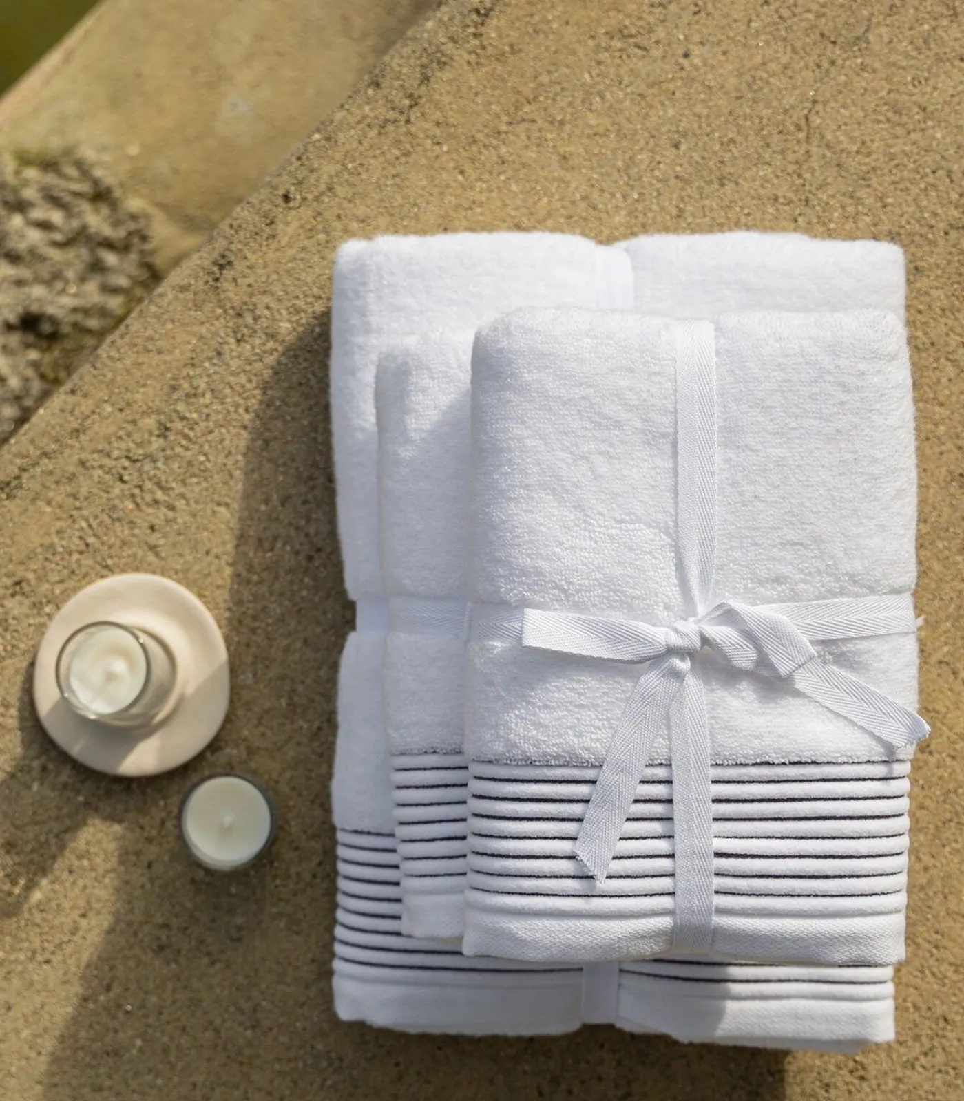 Sale Set van 6 Premium Handdoeken PURE ELEGANCE (2-30x50cm, 2-50x100cm, 2-70x140cm) Badset