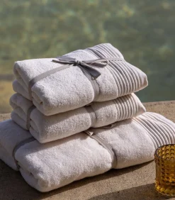 SOWL Set van 2 Premium Handdoeken SERENE BLISS. Biologisch Katoen