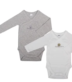 Clearance Set van 2 Rompertjes organisch katoen Kinderen Bodysuits & One-Pieces