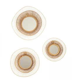 Clearance Set van 3 spiegels in organische vorm, 31 cm Spiegels