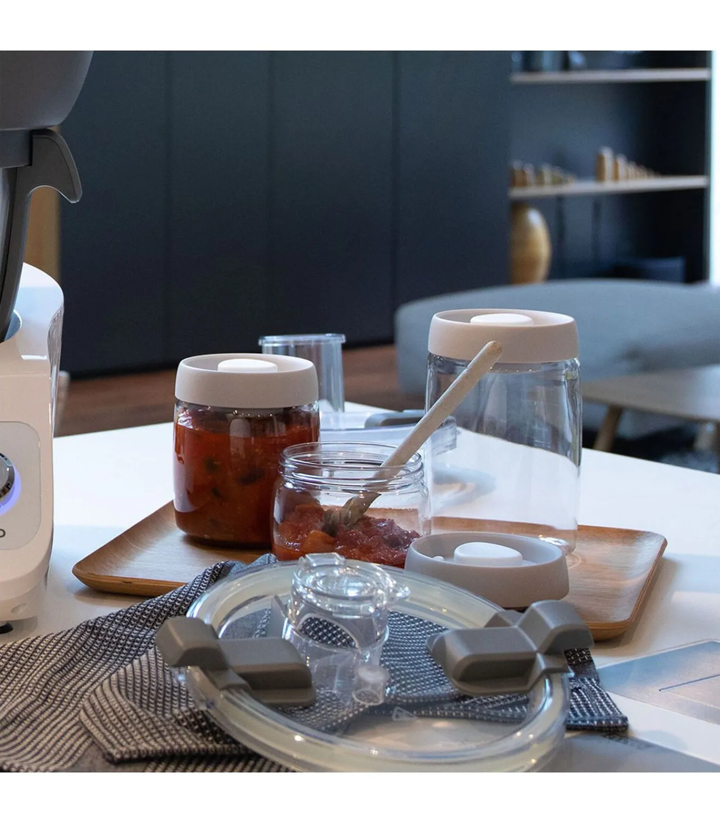 Discount Set van 3 vacuüm potten Keukenaccessoires