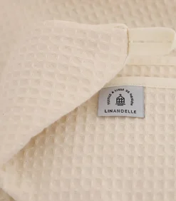 Set van 2 witte katoenen washandjes Washandjes