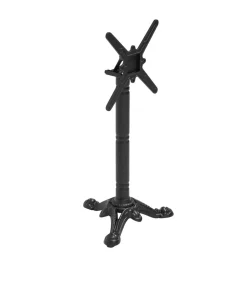 Clearance Set van zwart marmeren terrastafel en 2 rode stoelen Tuinmeubelen