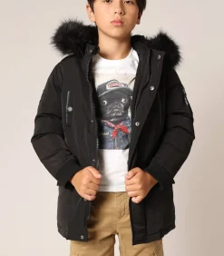 Discount SHARKSON - Parka met gevoerde capuchon en meerdere zakken Kinderen Jassen