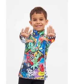 Kinderen WeeDo funwear Shirt Met Lange Mouwen “COSMO SPRAYPRINT”