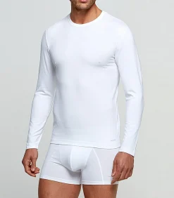 Outlet Shirt met ronde hals en lange mouw, innovatieve temperatuurregeling Heren Thermisch Ondergoed