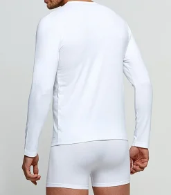 Outlet Shirt met ronde hals en lange mouw, innovatieve temperatuurregeling Heren Thermisch Ondergoed