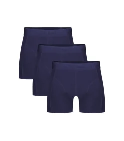 Discount short 3 pack knitted boxershorts navy Heren Boxers