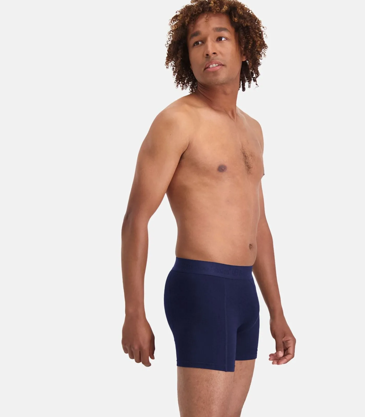 Discount short 3 pack knitted boxershorts navy Heren Boxers