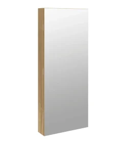 vidaXL Sieradenkast met spiegel en LED wandgemonteerd