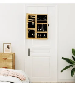 vidaXL Sieradenkast met spiegel wandgemonteerd 30x8,5x67 cm