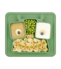 Hot Siliconen antislip verdeeld bord Kinderen Babyuitzet