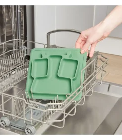 Hot Siliconen antislip verdeeld bord Kinderen Babyuitzet