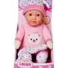 Outlet babypop Laura met nachtlampje en muziek, 30cm knuffelpop Kinderen Speelgoed