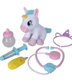 Kinderen SIMBA dierenarts speelset eenhoorn knuffel - fantasie speelgoedset