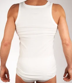 Heren Mango singlet 2 pack 1-1 rib