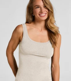 Outlet Singlet Tanktop van zachte katoen DAMES Nachtmode