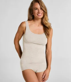 Outlet Singlet Tanktop van zachte katoen DAMES Nachtmode