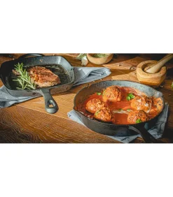 Blackwell Skillet - Grillpan - Gietijzer - 23 x 23 cm - zonder anti-aanbaklaag