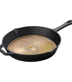 Koock Amsterdam Skillet gepolijst gietijzer - koekenpan - PFAS vrij - geschikt voor alle warmtebronnen incl. BBQ en inductie