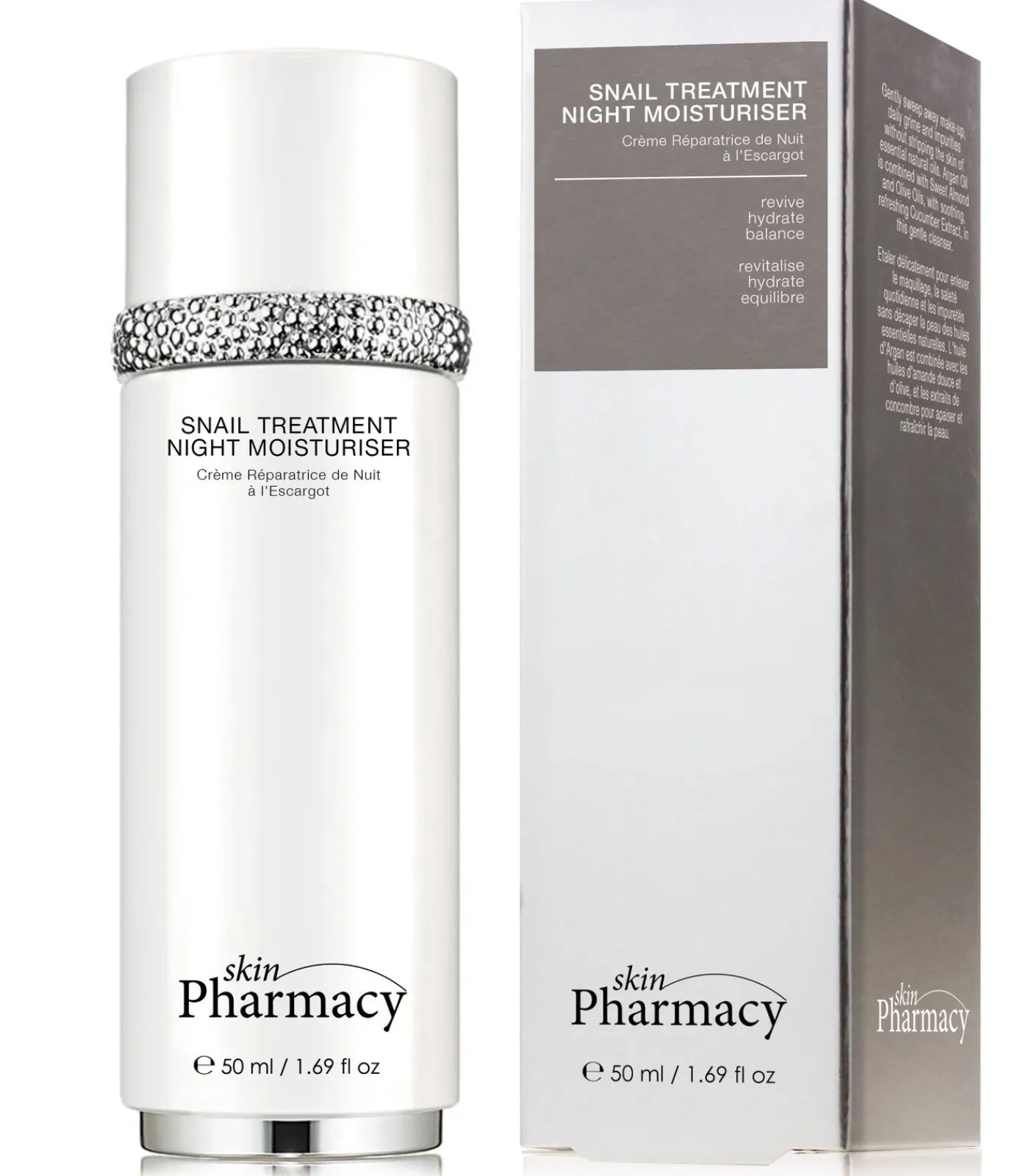 Skin Pharmacy Slakkenbehandeling Nachtmoisturiser 50ml