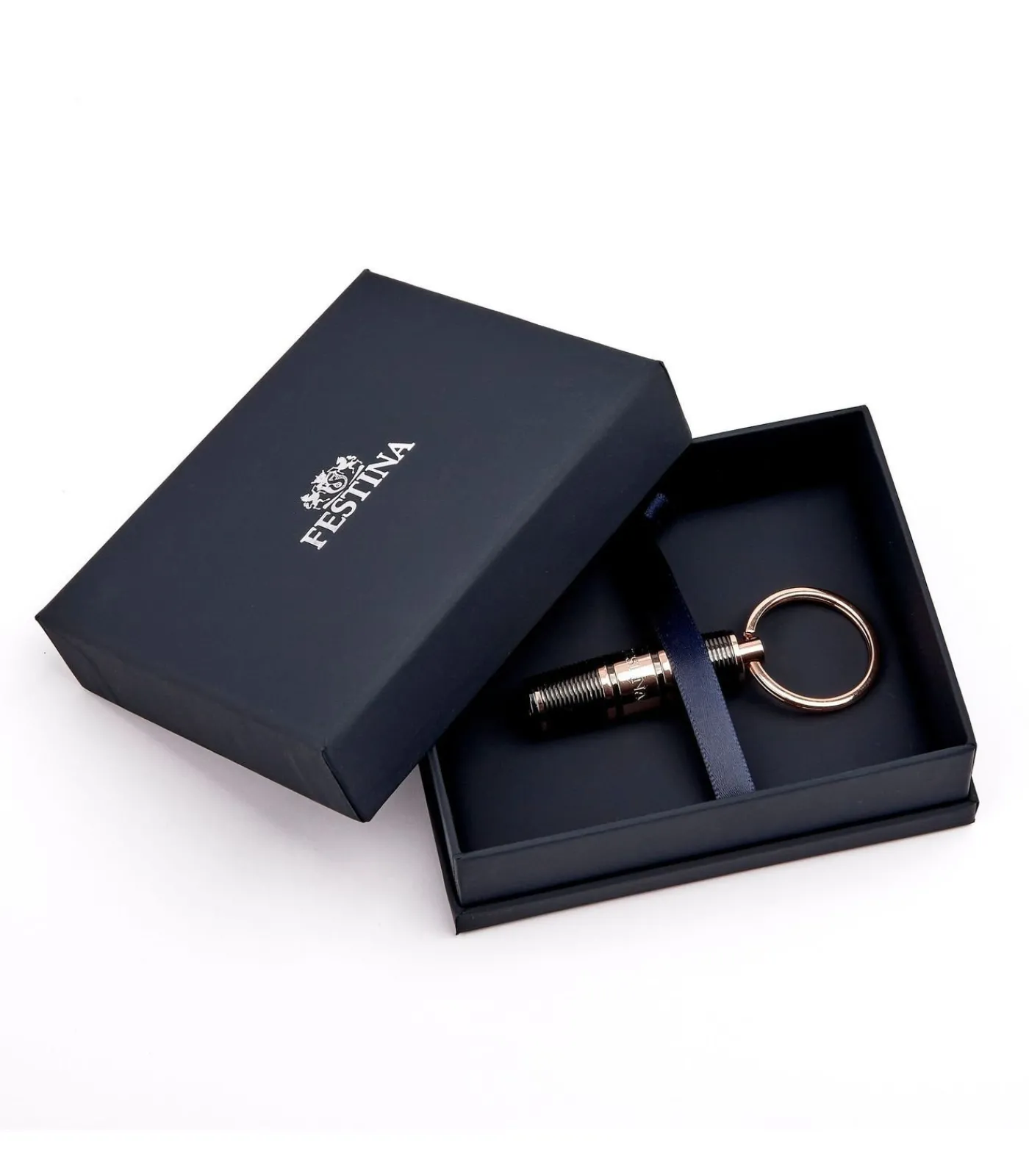 FESTINA Sleutelhanger Bold Stripe Gun & Rosegold