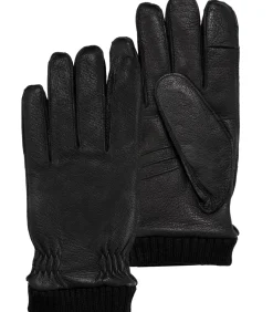 Online SmarTouch herenhandschoenen van elastisch leer Zwart Heren Handschoenen