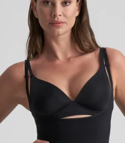 DAMES Bye Bra Soft Touch Seamless Bodysuit Met Open Buste