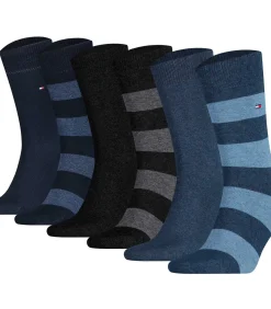 Discount sokken 6 paar rugby sock / dark navy / jeans Heren Sokken