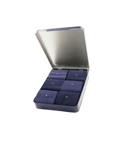 Discount sokken 6 paar tin giftbox birdey sock navy Heren Sokken