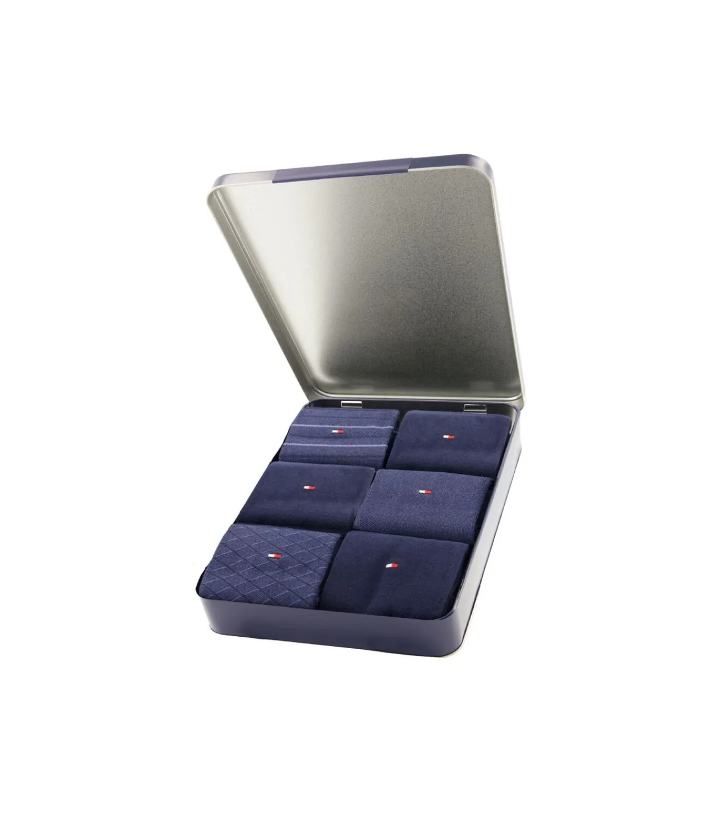 Discount sokken 6 paar tin giftbox birdey sock navy Heren Sokken