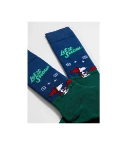 Heren Shirts & co sokken Snoopy - Peanuts Let it snow