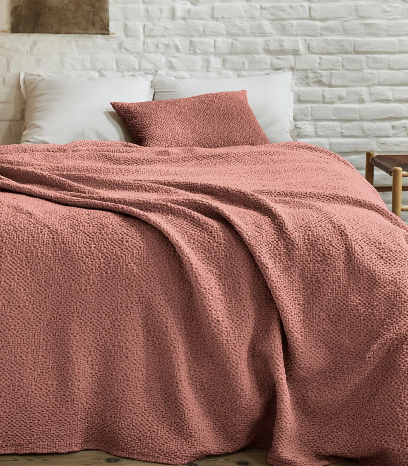 Clearance Songe - Effen katoenen sprei 260 x 240 Bedspreien