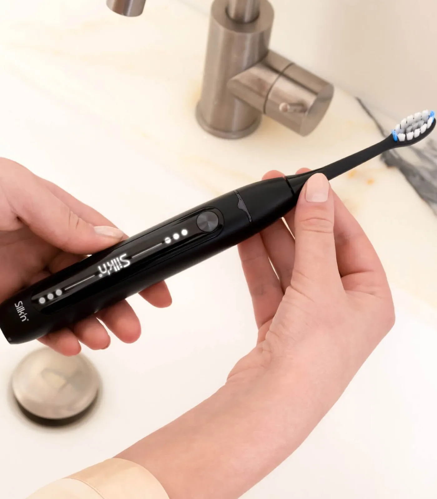 Outlet SonicYou Set - Mondverzorging - Elektrische Tandenborstel Wit & Zwart Gezicht Sets