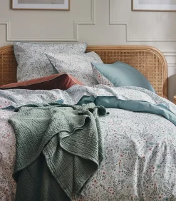 ESSIX Sous l'océan - Laken in katoen perkal met print 180x290