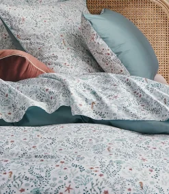 ESSIX Sous l'océan - Laken in katoen perkal met print 180x290