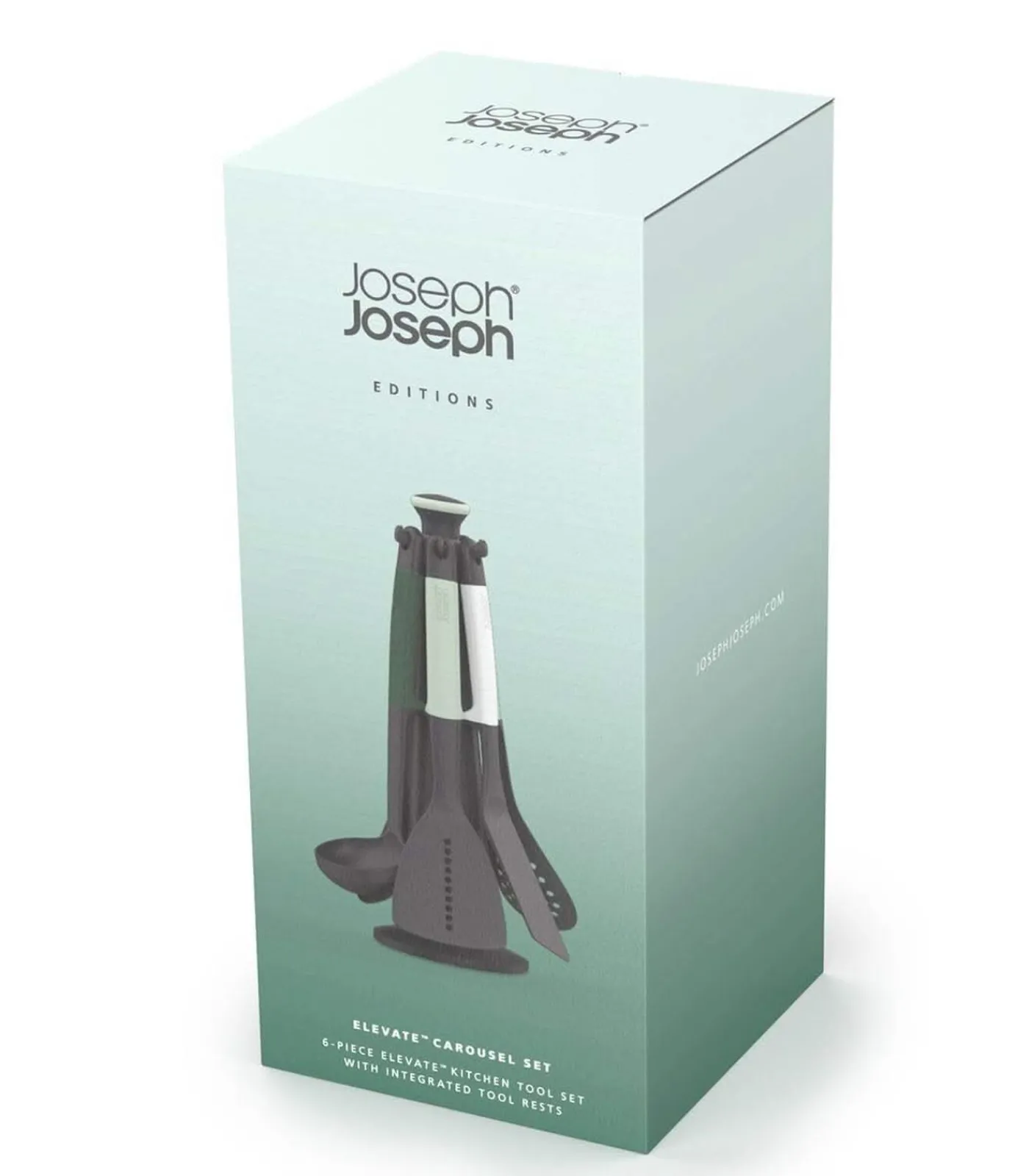 JOSEPH JOSEPH Spatelset Carrousel met 6 spatels - Elevate - Sage